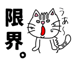 The sticker of the cat for type A. sticker #5925896