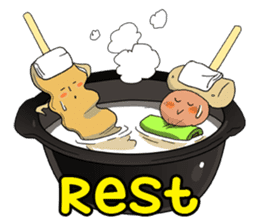 cute snack and food friends (English) sticker #5926287