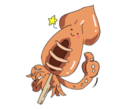 cute snack and food friends (English) sticker #5926316