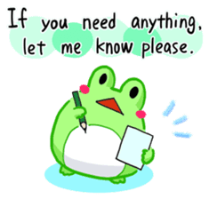 Yan's Frog 7(English version) sticker #5926827