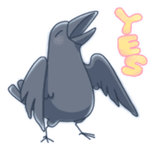 Karasu's Crow Sticker No.1 sticker #5927180