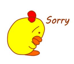 Pretty fledgling  "Piyoko" sticker #5927686