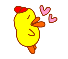 Pretty fledgling  "Piyoko" sticker #5927700