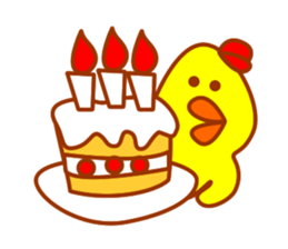 Pretty fledgling  "Piyoko" sticker #5927710