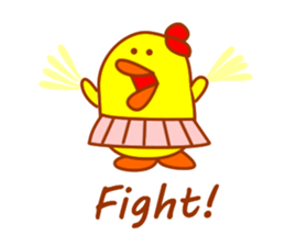 Pretty fledgling  "Piyoko" sticker #5927712