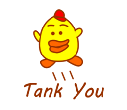 Pretty fledgling  "Piyoko" sticker #5927714