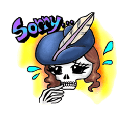 Lady Skull sticker #5927869