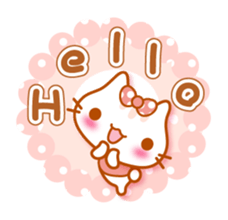 Let's speak with rabbit ,cat,bear,chick sticker #5928367