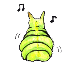 Lovely caterpillar sticker #5928835