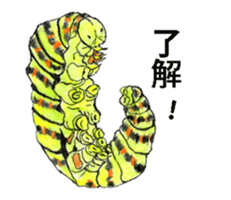 Lovely caterpillar sticker #5928840