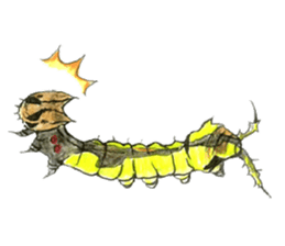 Lovely caterpillar sticker #5928855