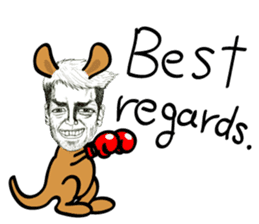 half and half. face to face. English sticker #5929167