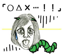 half and half. face to face. English sticker #5929170