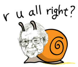 half and half. face to face. English sticker #5929178