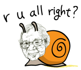 half and half. face to face. English sticker #5929178