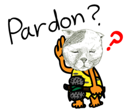 half and half. face to face. English sticker #5929189