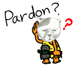 half and half. face to face. English sticker #5929189