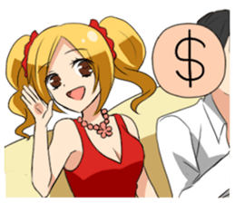 Super psyched!! Happy men and women sticker #5929637