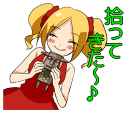 Super psyched!! Happy men and women sticker #5929648