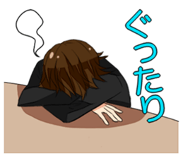 Super psyched!! Happy men and women sticker #5929664