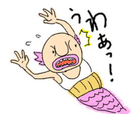 Old man of fish 2 sticker #5929720