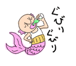 Old man of fish 2 sticker #5929733