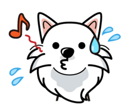 iinu - Japanese Spitz sticker #5929897
