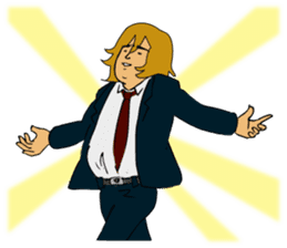 "GACHI" GUY! ~How cool he is!!~ sticker #5930705