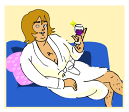 "GACHI" GUY! ~How cool he is!!~ sticker #5930708