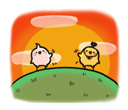 PIYOMARU chicks 2 sticker #5931831
