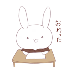 Negative rabbit sticker sticker #5932679