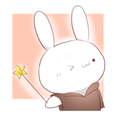 Negative rabbit sticker sticker #5932695