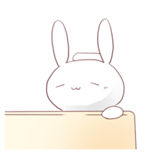 Negative rabbit sticker sticker #5932705