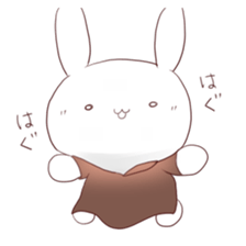 Negative rabbit sticker sticker #5932709