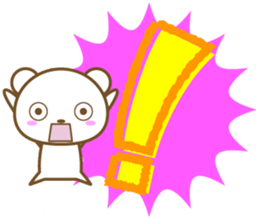 A word of the white bear sticker #5932788