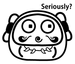 Lucky Daruma Doll 2 sticker #5932995