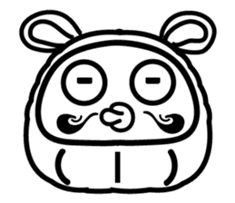 Lucky Daruma Doll 2 sticker #5933002