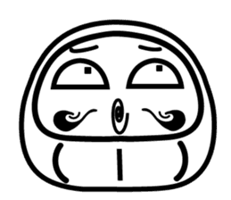 Lucky Daruma Doll 2 sticker #5933004