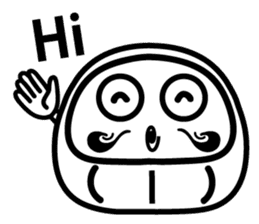 Lucky Daruma Doll 2 sticker #5933021