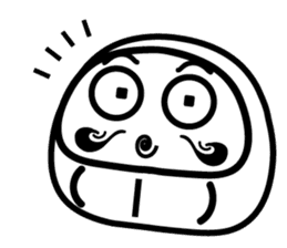 Lucky Daruma Doll 2 sticker #5933022