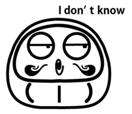 Lucky Daruma Doll 2 sticker #5933023