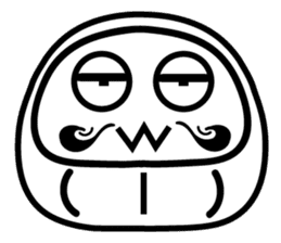 Lucky Daruma Doll 2 sticker #5933026