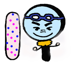 3 items of the magnifying glass sticker #5933268