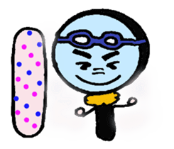 3 items of the magnifying glass sticker #5933268