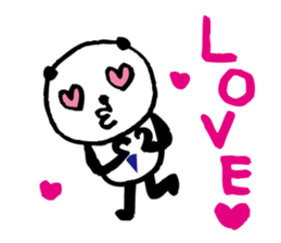 Every day of a panda- My father - sticker #5933746