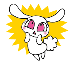 KAWAII rabbit and is a squirrel . sticker #5934276