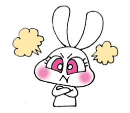 KAWAII rabbit and is a squirrel . sticker #5934286