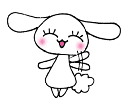 KAWAII rabbit and is a squirrel . sticker #5934294