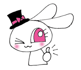 KAWAII rabbit and is a squirrel . sticker #5934295