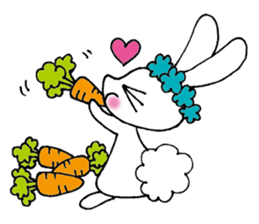 KAWAII rabbit and is a squirrel . sticker #5934298